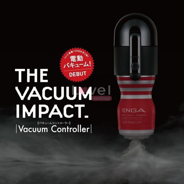 Вакуумная насадка Tenga Vacuum Controller с мастурбатором US Deep Throat Cup, единственный сосущий TVC-001S фото