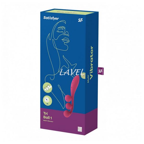 Универсальный вибратор Satisfyer Tri Ball 1, 3 мотора, гнется SO7785 фото