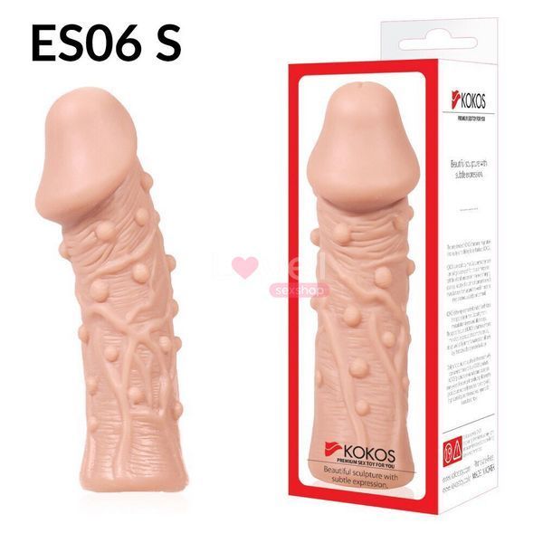 Насадка на член Kokos Extreme Sleeve ES.06 размер S, утолщающая, стимулирующий рельеф SX3243 фото