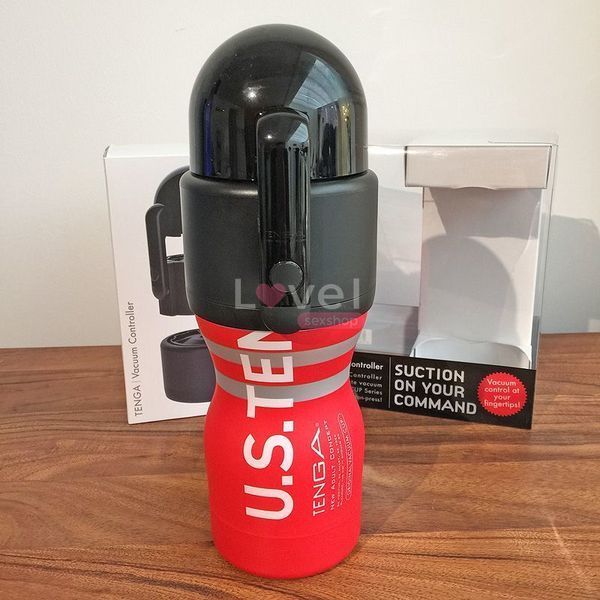 Вакуумная насадка Tenga Vacuum Controller с мастурбатором US Deep Throat Cup, единственный сосущий TVC-001S фото