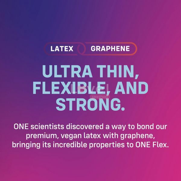 Супертонкі презервативи ONE Flex Graphene Condom, 10 шт SX0787 фото