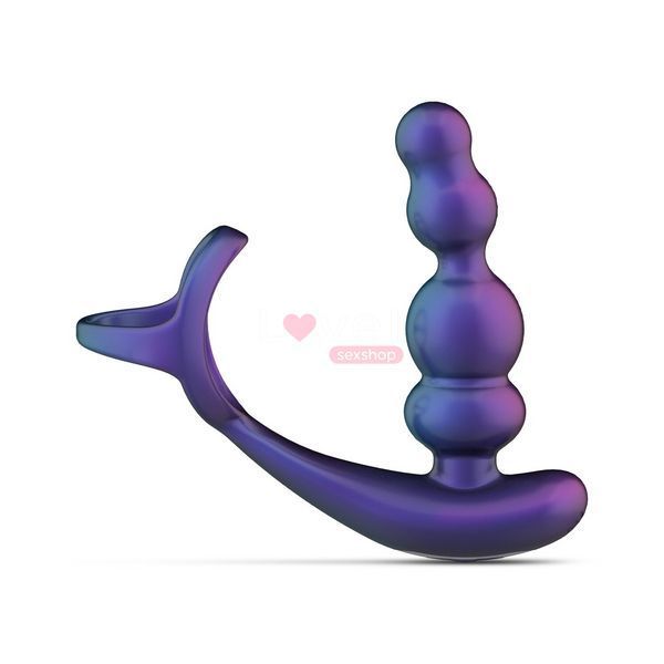 Анальний вібратор з ерекційним кільцем Hueman - Stellar Force Anal Beads with Cockring SX3894 фото