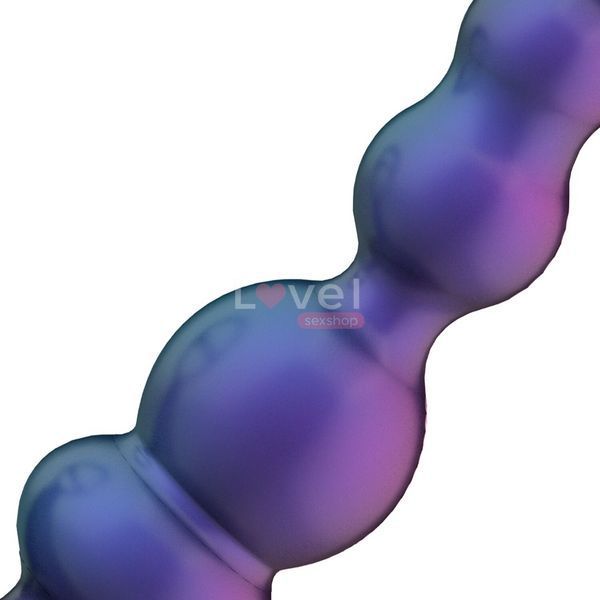 Анальний вібратор з ерекційним кільцем Hueman - Stellar Force Anal Beads with Cockring SX3894 фото