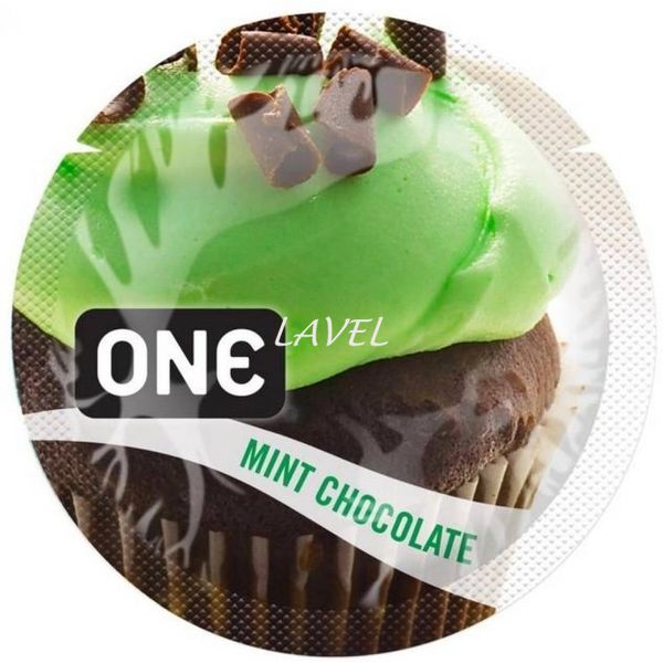 Презерватив - One Flavor Waves Mint Chocolate (м'ята із шоколадом) оральний, 1шт ON221633 фото