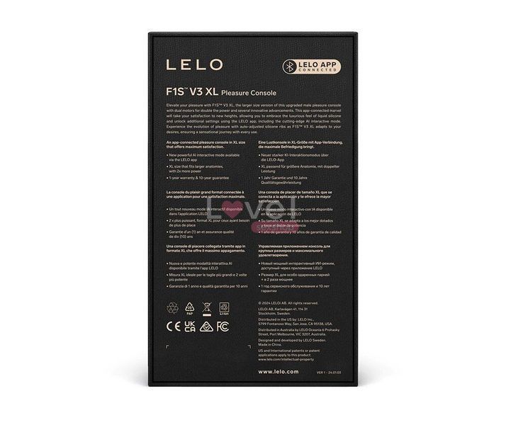 Смарт-мастурбатор LELO F1S V3 XL Teal, збільшений, 2 мотори, 8 режимів, стимуляція звуковими хвилями SX0706 фото