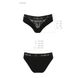 Трусики з широкою гумкою і мереживом Passion PS001 PANTIES M, black SO4160 фото 6