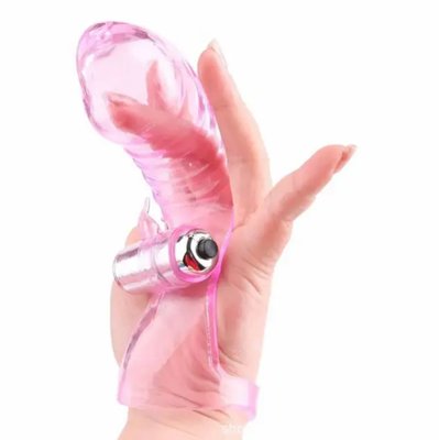Насадка на палец с вибрацией Lavel, розовая LAV2000151 фото