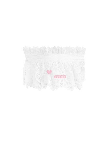 Ажурна підв&rsquo;язка Obsessive Amor Blanco garter, white SO7683 фото