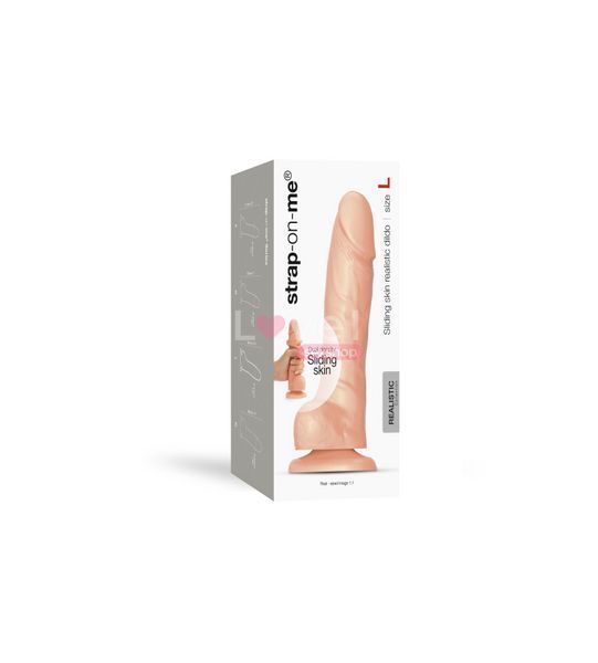 Реалистичный фаллоимитатор Strap-On-Me Sliding Skin Realistic Dildo Vanille L, эффект подвижной кожи SO6261 фото