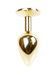 Анальна пробка - Jewellery Gold Plug Clear 62530064-00021 фото 6