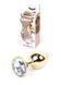 Анальна пробка - Jewellery Gold Plug Clear 62530064-00021 фото 1