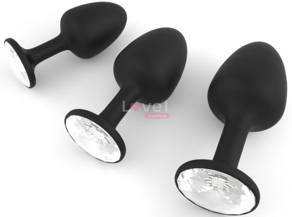 Анальная пробка Dorcel Geisha Plug Diamond L с шариком внутри, создает вибрации, макс. диаметр 4 см MD1304 фото
