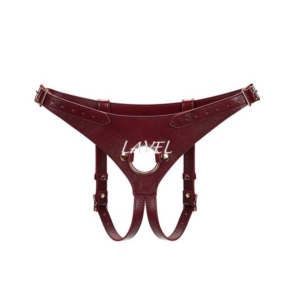 Трусики для страпона Liebe Seele Wine Red Strap on Harness SO9464 фото