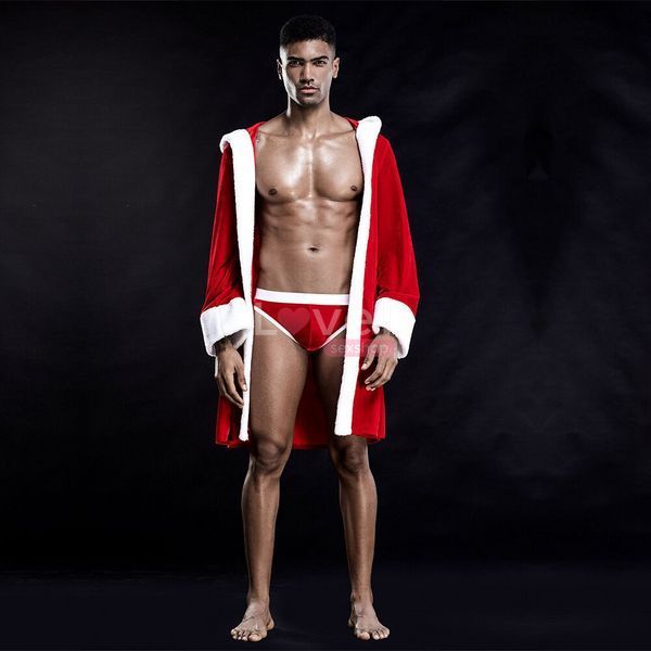 Мужской эротический костюм &ldquo;Обольстительный Санта&rdquo; One Size Red SO4977 фото