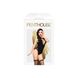 Боді Penthouse Hotter Than Hell XL Black, непрозоре, вирізи, декольте, імітація шнурівки, панчохи SO6446 фото 3