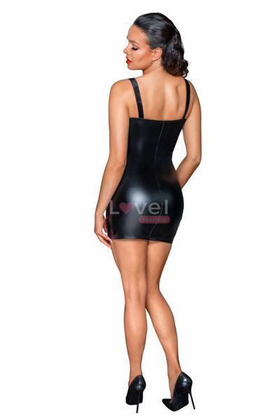 Сукня з мокрим ефектом Noir Handmade F254 Powerwetlook mini-dress, L SX0167 фото