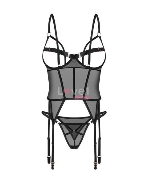 Корсет Obsessive Euridia corset & tanga M/L SX3578 фото