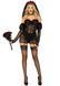 Эротический костюм черной невесты Leg Avenue Heartbreak Bride M, боди, рукава, вуаль, чокер SO9209 фото 4