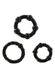 Ерекційні кільця - STAY HARD-Three Rings BLACK 35500-BLACK фото 2