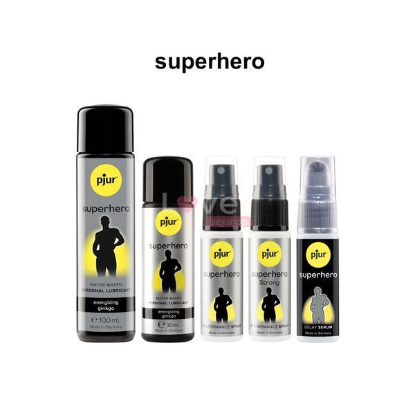 Пролонгувальний спрей pjur Superhero Strong Spray 20 ml, з екстрактом імбиру, всотується в шкіру PJ12920 фото