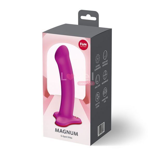 Фалоімітатор Fun Factory MAGNUM Blackberry, дуже гнучкий, довжина 18,3 см, діаметр 3,7 см SX3677 фото