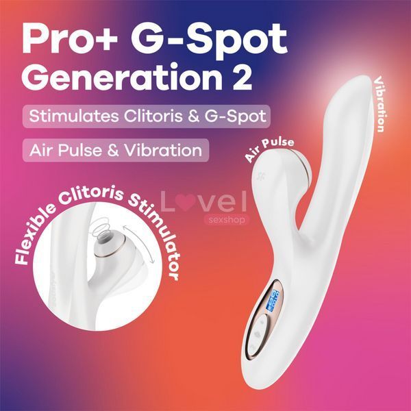 Вакуумний вібратор-кролик Satisfyer Pro+ G-Spot Generation 2 White SX4315 фото