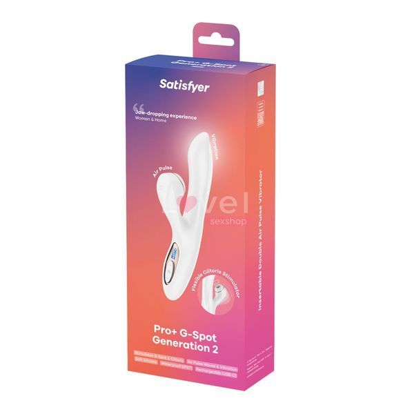 Вакуумний вібратор-кролик Satisfyer Pro+ G-Spot Generation 2 White SX4315 фото