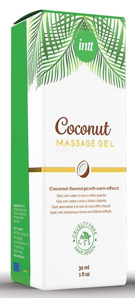 Массажный гель для интимных зон Intt Coconut Vegan (30 мл) SO5973 фото