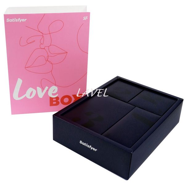 Подарунковий набір Satisfyer Love Box, іграшка для нього та для неї, білизна, мішечок для зберігання SO8791 фото