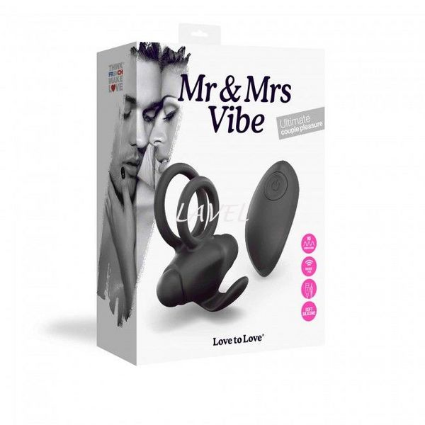 Эрекционное виброкольцо Love To Love Mr & Mrs VIBE с пультом д/у SO3822 фото