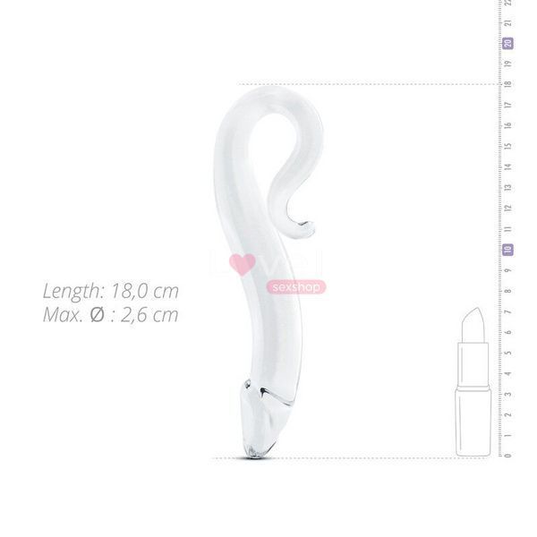 Скляний дилдо Gildo Glass Dildo No. 14, реалістична головка SO8891 фото