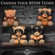 Плюшевый мишка HOODED Teddy Bear БДСМ в кожаном капюшоне с поводком, 23x16x12 см. SO9815 фото 3