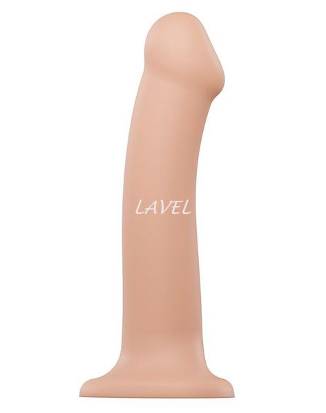 Насадка для страпону Strap-On-Me Dual Density Dildo Flesh L, діаметр 3,7 см, двошарова, гнучкий SO2355 фото