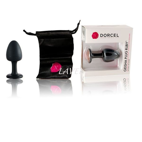 Анальная пробка Dorcel Geisha Plug Ruby XL с шариком внутри, создает вибрации, макс диаметр 4,5см MD1335 фото