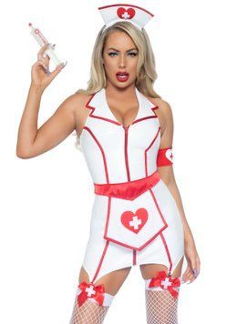 (SALE) Leg Avenue Vinyl ER Hottie XS SO8538 фото