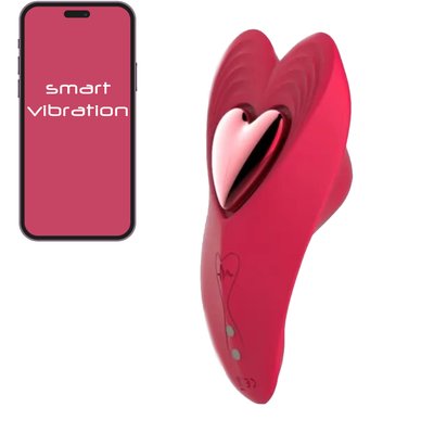 Вибратор в трусики Magic Heart (смарт-вибратор) с мангнитом, красный LAV2000179 фото