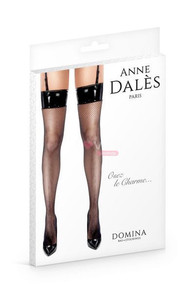 Панчохи сітка з вініловим верхом Anne De Ales Domina T4 SO4058 фото