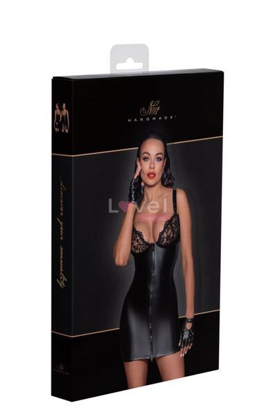 Сукня з мокрим ефектом Noir Handmade F254 Powerwetlook mini-dress, 3XL SX0170 фото