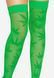 Чулки с рисунком Leg Avenue 420 Net thigh highs Green SO9160 фото 3