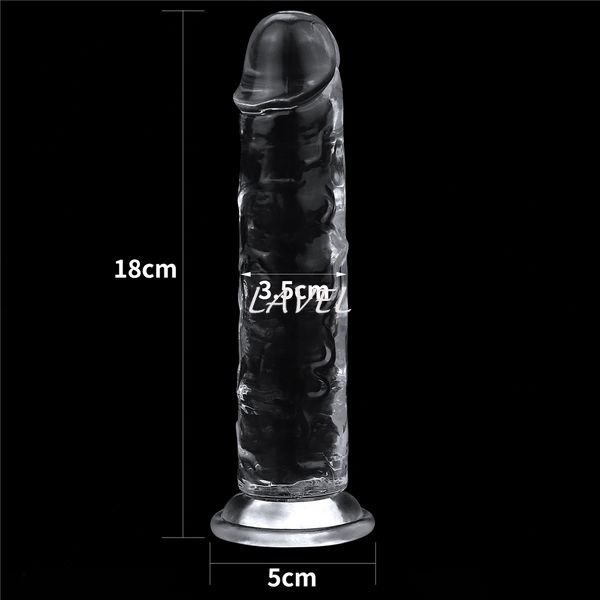 Фалоимитатор - 7.0'' Flawless Clear Dildo Clear 6452LVTOY442 фото