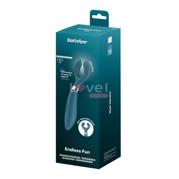 Вибратор для пар Satisfyer Endless Fun Battery Series, три мотора, многофункциональный SX3842 фото