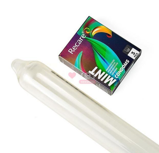 Презервативы Holographic Recare Ultra Thin Mint Condoms 3шт, ультратонкие, аромат: мята SX3331 фото