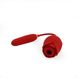 Вибратор роза, красный, с вакуумом и движениями LAV2000200 фото 3