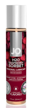 Змазка на водній основі JO H2O &mdash; Raspberry Sorbet (30 мл) без цукру, рослинний гліцерин SO1468 фото