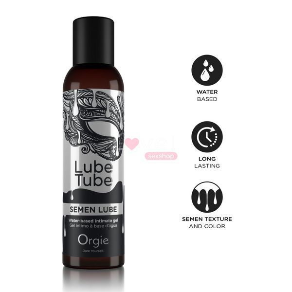 Лубрикант з імітацією сперми Orgie Lube Tube Semen Lube, 150 мл, водна основа, без смаку та запаху SX1537 фото