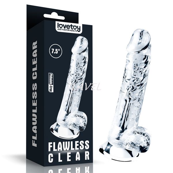 Фалоимитатор - Flawless Clear Dildo 7.5'' 6452LVTOY443 фото