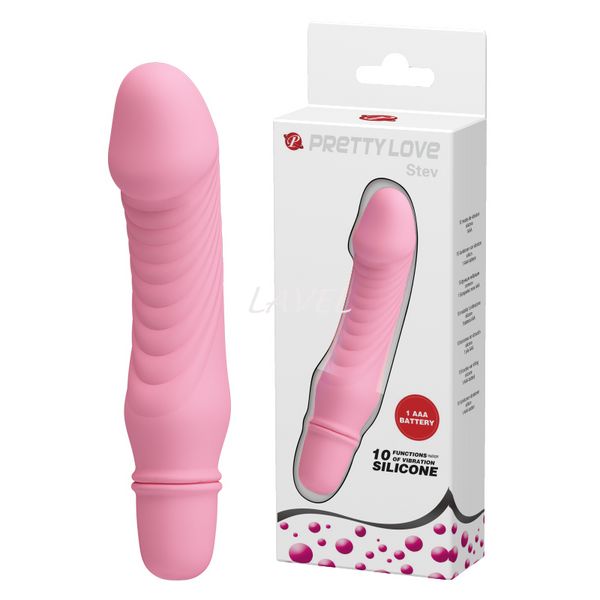 Классический вибратор - Pretty Love Stev Vibrator Light Pink 6603BI0577 фото