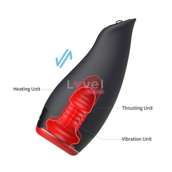 Мастурбатор Otouch Pleasure Engine, 7 режимів вібрації, 5 режимів фрикцій, підігрів, джойстик SX3502 фото