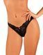 Мереживні стрінги Obsessive Donna Dream thong XL/2XL Black, низька посадка SO8641 фото 1