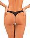 Мереживні стрінги Obsessive Donna Dream thong XL/2XL Black, низька посадка SO8641 фото 2